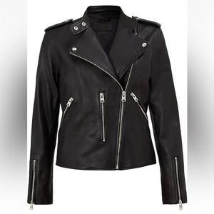 ALL SAINTS KLYN biker leather jacket US2